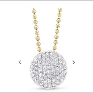 Phillips House 14k yellow gold diamond pendant.
